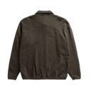 Hjartdal Brushed Diagonal Cotton Fleece Polo - Beech Green