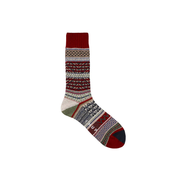 Chup Hymn Wool Socks - Crimson – Stomping Ground