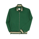 Jersey Tracktop - Green / Ecru Stripe Accent