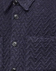 Knitted Herringbone Overshirt DARK NAVY
100% cotton
Made in Portugal PORTUGUESE FLANNEL