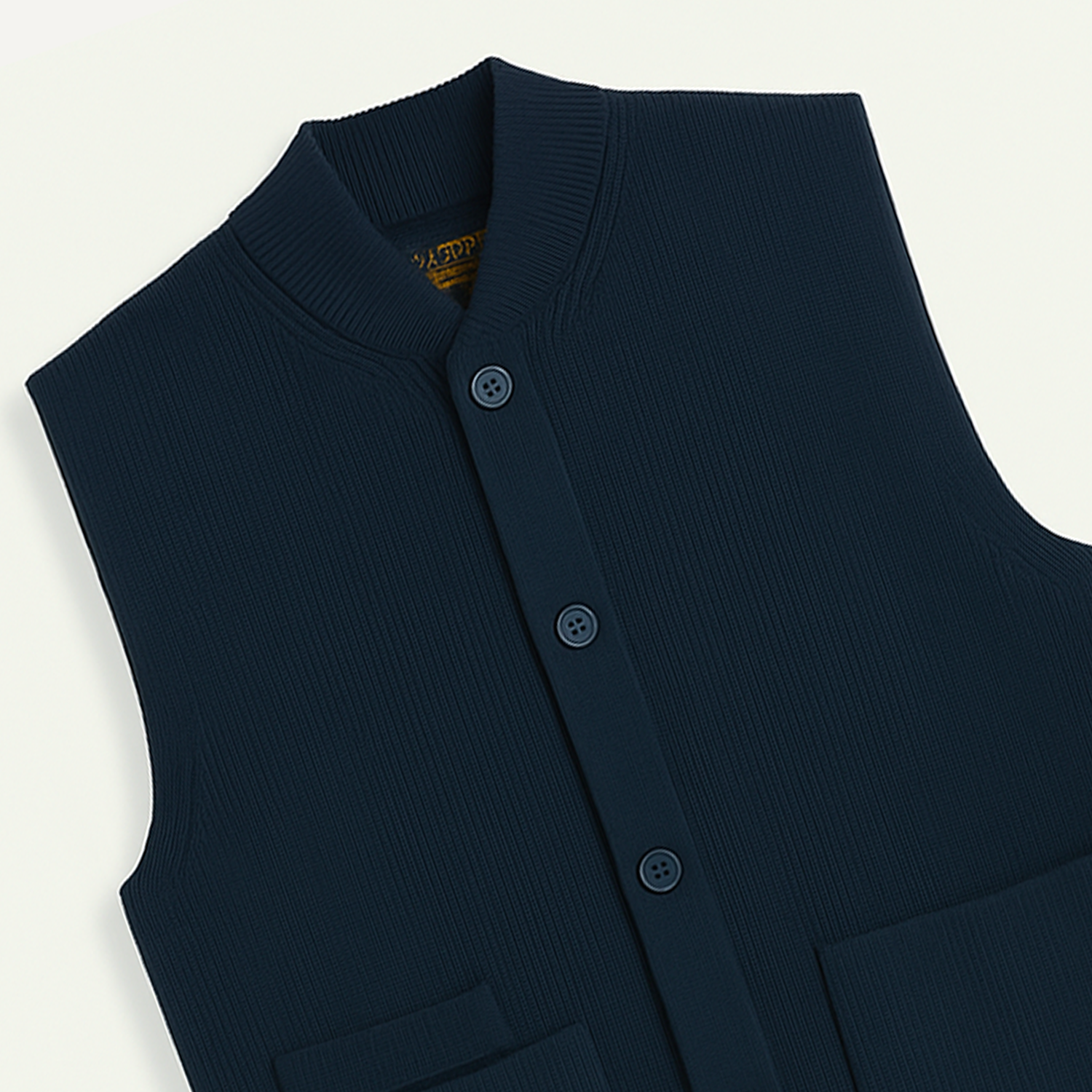 Le Mont Saint Michel Gali Sleeveless Cardigan - Navy – Stomping Ground