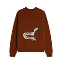 Striker Dog Intarsia Sweater - Brick