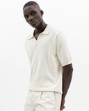 Leif Cotton Linen S/S Polo - Kit White