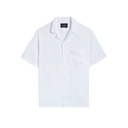 Linen Camp Collar - White