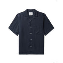 Linen Camp Collar - Navy