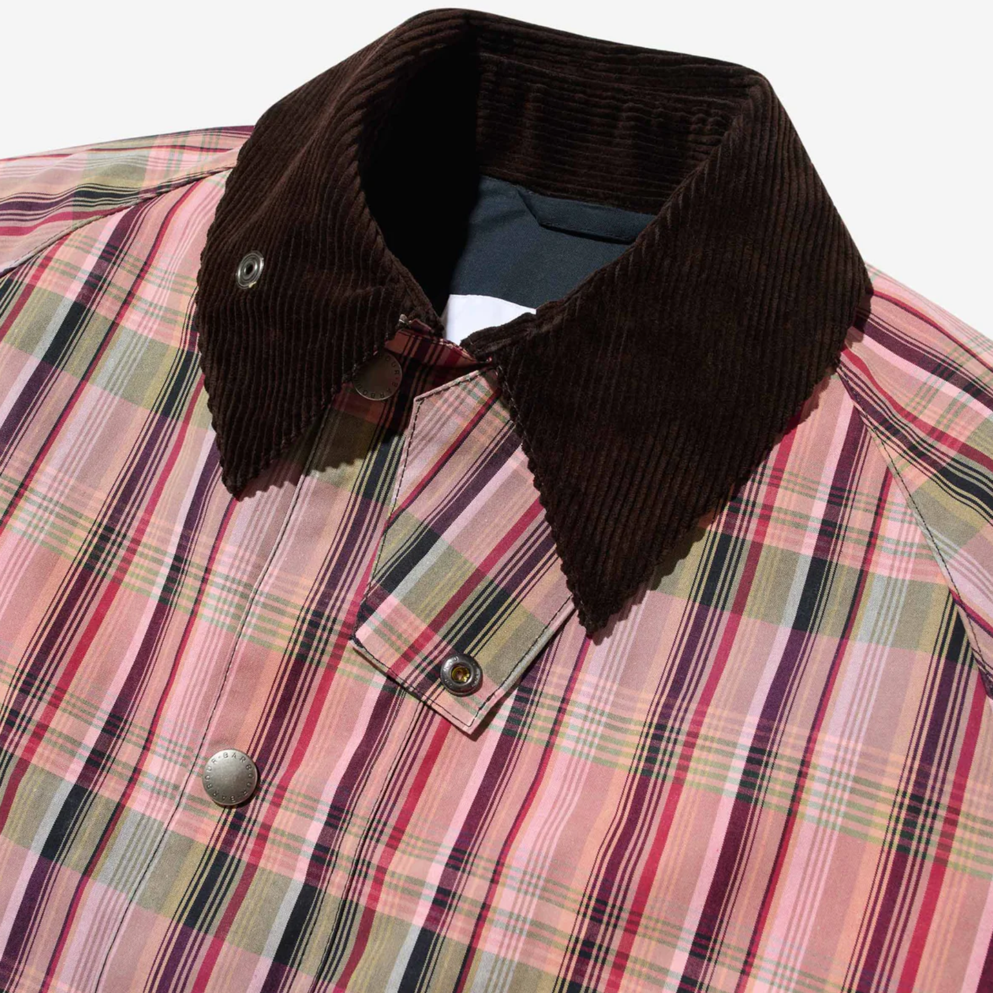 Barbour x Noah Bedale Madras Jacket - Madras Pink – Stomping