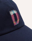 Drake's Madras "D" Applique Cotton Twill Baseball Cap - Navy