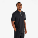 Block Placket Polo - Black