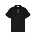 Block Placket Polo - Black