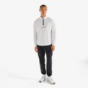 Performance Raglan Quarter Zip - White