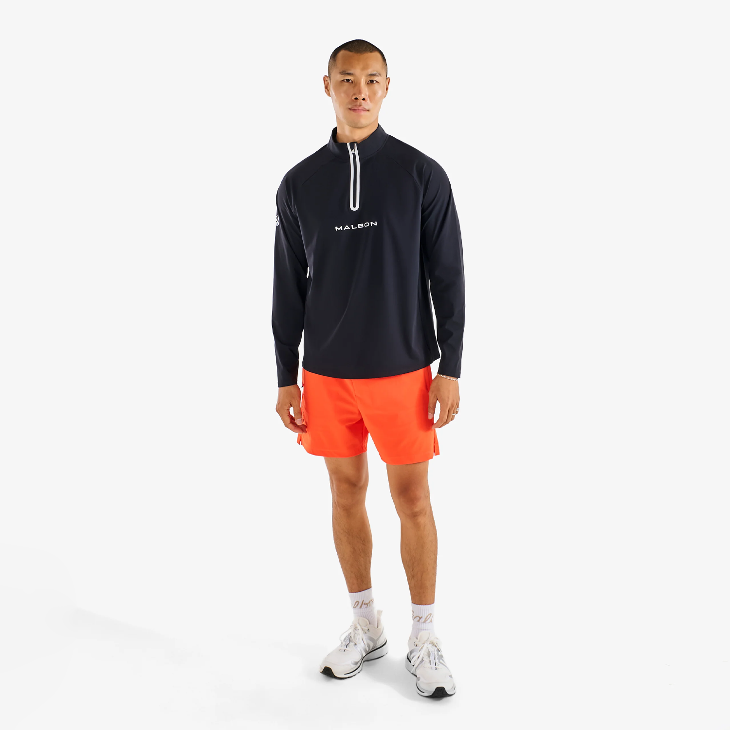 Malbon Performance Raglan Quarter Zip - Black – Stomping Ground