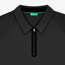 Performance Raglan Zip Polo - Black