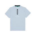 Performance Raglan Zip Polo - Subdued Blue