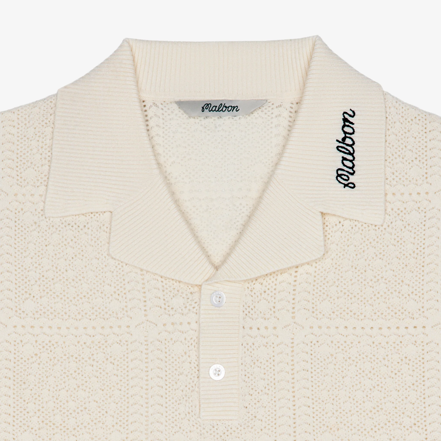 Malbon Resort Crochet Polo - Ivory – Stomping Ground