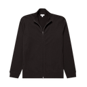 Supima Loopback Zip Thru Jacket - Black