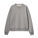 CREW02 - Authentic Fleece Classic Fit Sweatshirt - Grey Melange