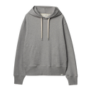 HOODIE01 - Authentic Fleece Classic Fit Hoodie - Grey Melange