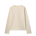 Cropped Vintage Machine Refined Fit  Henley - Nature