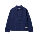 Cropped Worker Twill Jacket - Blue
