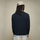 EASYKNIT01 - Lightweight Waffle Knit Sweater - Dark Navy