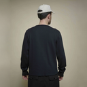 HENLEY01TH - Diamond-Patterned Cotton Thermal Henley - Deep Black