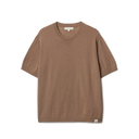 Refined Knitted Merino Wool T-Shirt -Shore Sand