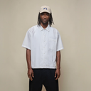 Lightweight Cotton Poplin Short Sleeve Shirt - White