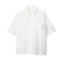 Lightweight Cotton Poplin Short Sleeve Shirt - White