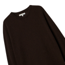 Lightweight Merino Wool-Cashmere-Silk Sweater - Espresso