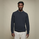 Lightweight Waffle Knit Sweater - Charcoal
