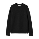 Lightweight Waffle Knit Sweater - Charcoal