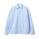 Modern-Cut Cotton Oxford Long Sleeve Shirt - Light Blue / White