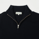 Good Basics Merino Wool Quarter Zip Pullover  - Dark Navy