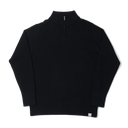 Good Basics Merino Wool Quarter Zip Pullover  - Dark Navy