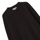 Crew Pullover Ribbed - Merino Cashmere Blend - Espresso