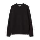 Crew Pullover Ribbed - Merino Cashmere Blend - Espresso