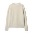 Crew Pullover Ribbed - Merino Cashmere Blend - Nature