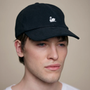 Swan Logo Twill Cap - Deep Black