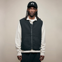 VEST01PAD - Padded Cotton Zip Vest - Charcoal