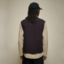 VEST01PAD - Padded Cotton Zip Vest - Chocolate