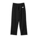 Worker's Linen Drawstring Pants - Deep Black