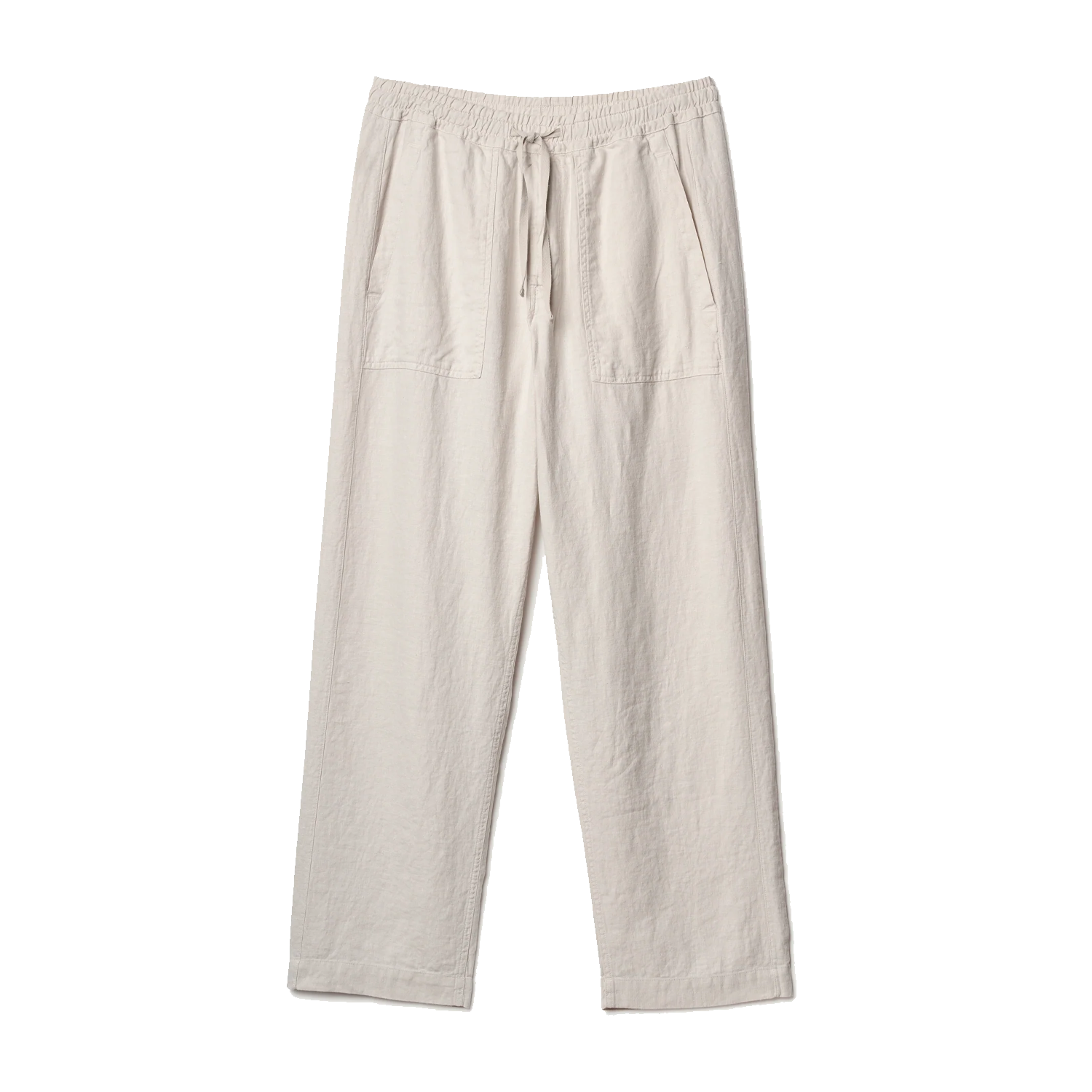 Merz B Schwanen Worker's Linen Drawstring Pants - Light Stone