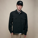 Workers Cotton Twill Shirt - Deep Black
