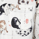 True Guy Shirt - Japanese Neko Cats - Bone