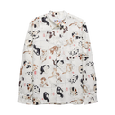 True Guy Shirt - Japanese Neko Cats - Bone