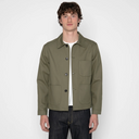 Utility Jacket - 1940s Herringbone - Army Green