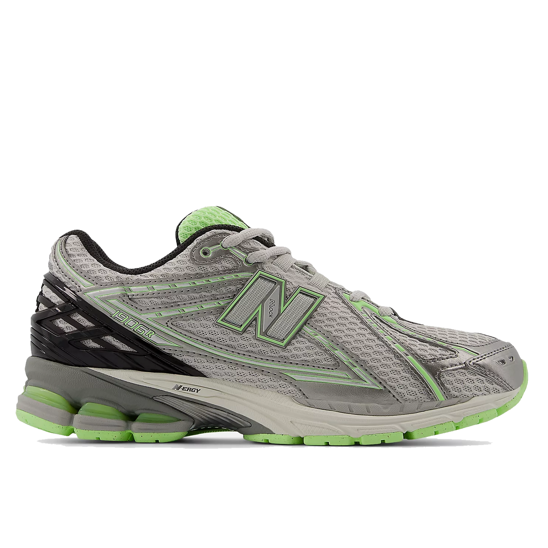 New Balance U1906RCQ - Dark Silver Metallic with Mint Flash and