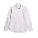 Algot Poplin Stripe Shirt - Ecru Stripe