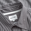 Algot Poplin Stripe Shirt - Graphite