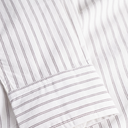 Algot Poplin Stripe Shirt - Ecru Stripe